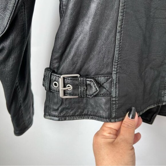 🩷 Mauritius, Women's Leather Jacket - Black. Size: 6 (US). NWT - Picture 13 of 16